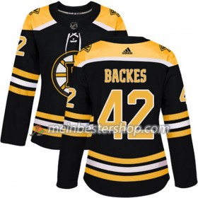Boston Bruins David Backes 42 Adidas 2017-2018 Schwarz Trikot Authentic - Dame